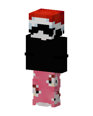 Black Holiday Girl skin, 3D preview