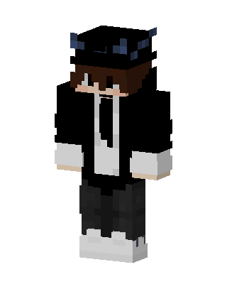 Shadow Hoodie Boy skin, 3D preview