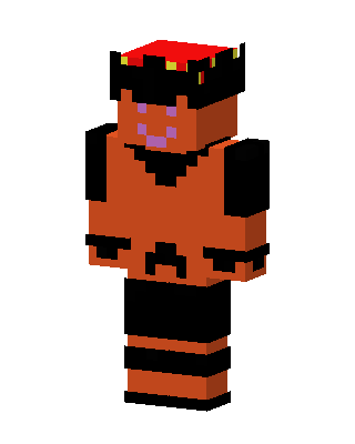 Orange Hero Boy skin, 3D preview