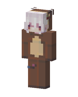 Bear Onesie Girl skin, 3D preview