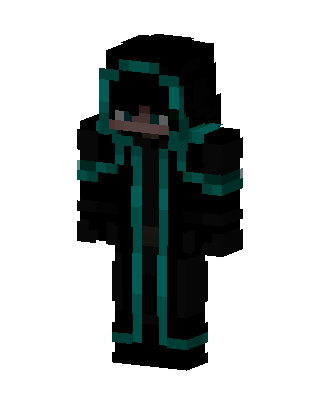 Teal Shadow Mage skin, 3D preview