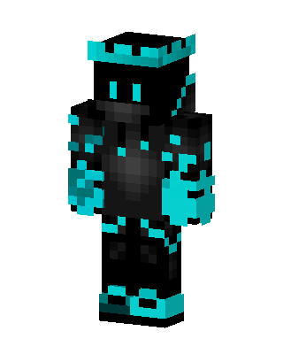 Cyan Void Prince skin, 3D preview