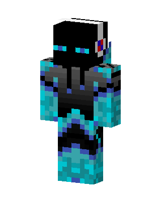 Cyan Void Walker skin, 3D preview