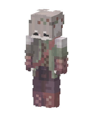 Mossy Wanderer skin, 3D preview