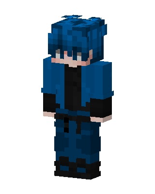 Blue Anime Boy Minecraft skin