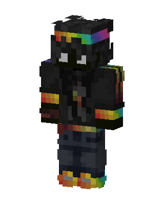 Rainbow Shadow skin, 3D preview