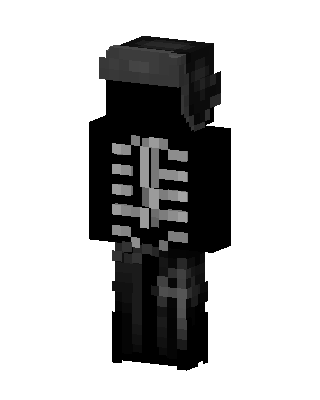 Black Villain Boy skin, 3D preview