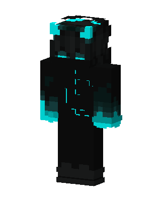 Cyan Shadow skin, 3D preview