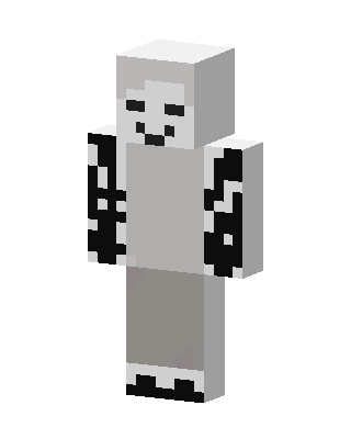 Panda Ghost skin, 3D preview