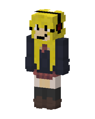 Headphone Girl skin, 3D preview