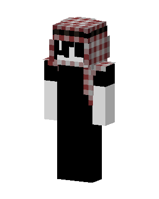 Black Player Girl skin, 3D preview