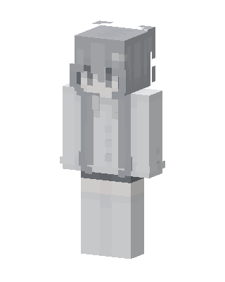 Gray Anime Girl Minecraft anime skin