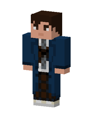 Newt Scamander skin, 3D preview