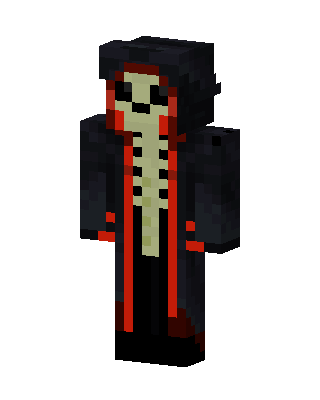 Black Hooded Villain skin, 3D preview
