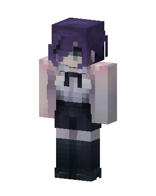 Violet Bob Girl skin, 3D preview