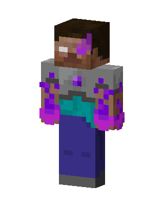 Amethyst Herobrine Minecraft e-boy skin