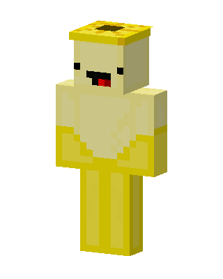 Gold Mob skin, 3D preview