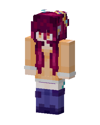 Purple Anime Girl Minecraft skin