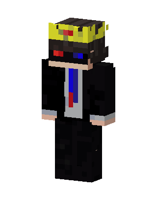 Ranboo With Crown skin, 3D preview
