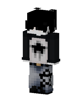 Monochrome Hoodie Boy Minecraft skin