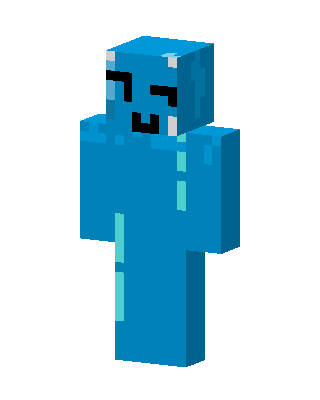 Blue Blob skin, 3D preview