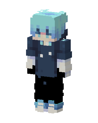Frost Hoodie Boy skin, 3D preview