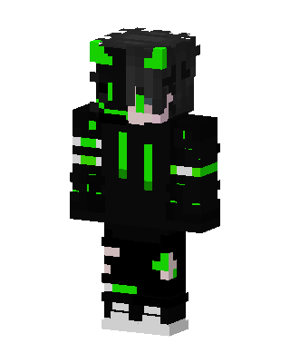 Black Villain Boy skin, 3D preview