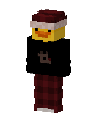 Cozy Christmas Duck skin, 3D preview