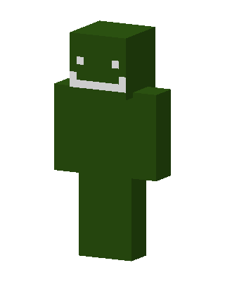 Green Villain Boy skin, 3D preview