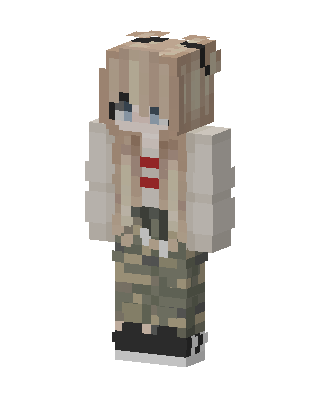 White Student Girl Minecraft skin