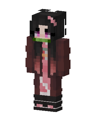 Nezuko Kamado skin, 3D preview