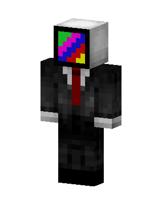 TV Head Suit skin, 3D preview
