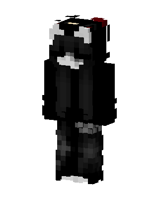 Shadow Panda Hoodie skin, 3D preview