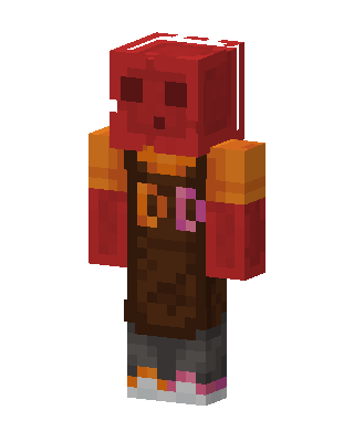 Red Player skin, 3D preview