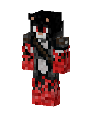 Crimson Wolf Minecraft skin