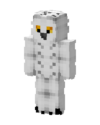 Snowy Owl skin, 3D preview