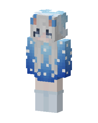 Blue Animal Girl Minecraft skin