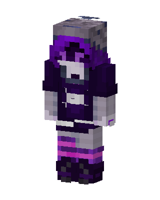 Purple E-Girl Minecraft skin