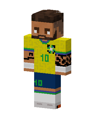 Brazil Number 10 Minecraft skin