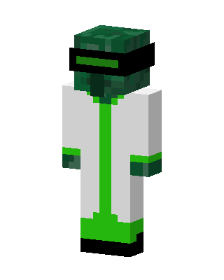 Green Masked Spaceman Boy skin, 3D preview