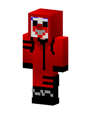 Red Clown skin, 3D preview