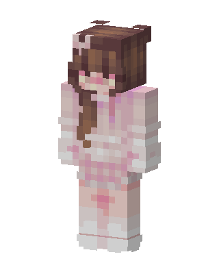 Pink Bow Girl skin, 3D preview