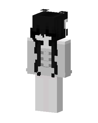 Ghost Girl skin, 3D preview