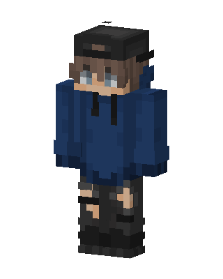 Blue Hoodie Boy Minecraft skin