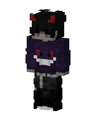 Demon Hoodie Boy Minecraft skin