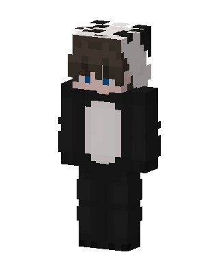 Panda Onesie skin, 3D preview