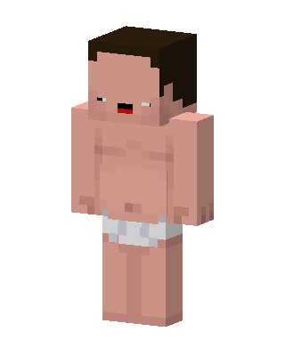 Derpy Underwear Guy Minecraft pink skin