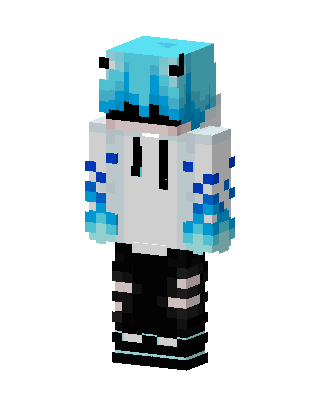 Ice Flame Hoodie skin, 3D preview