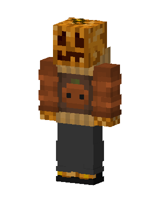 Pumpkin Head skin, 3D preview