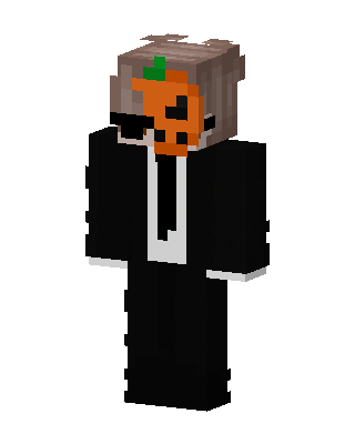 Pumpkin Head Suit skin, 3D preview